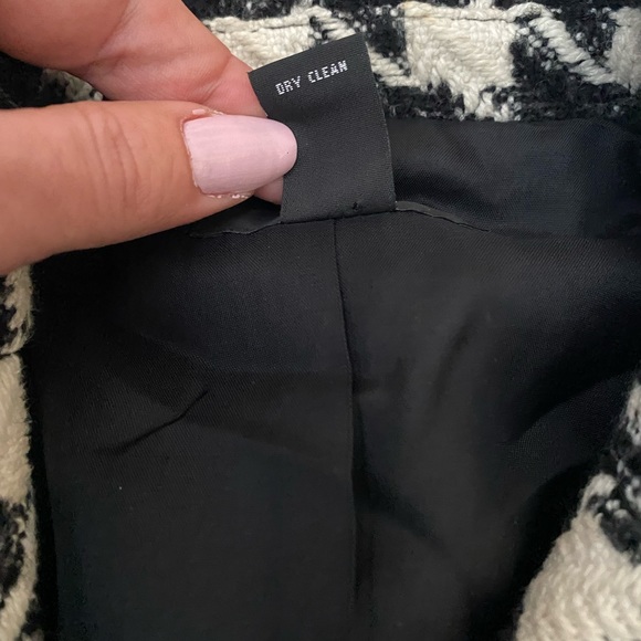 Alfani Petite Classic Houndstooth Tweed Wool Blend Blazer Women’s size 4P - Picture 10 of 14